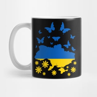 Stand with Ukraine butterflies Mug